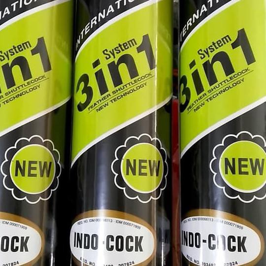 ✼ Kok Shuttlecock INDOCOCK HIJAU 3IN1 ORIGINAL GROSIR ◘