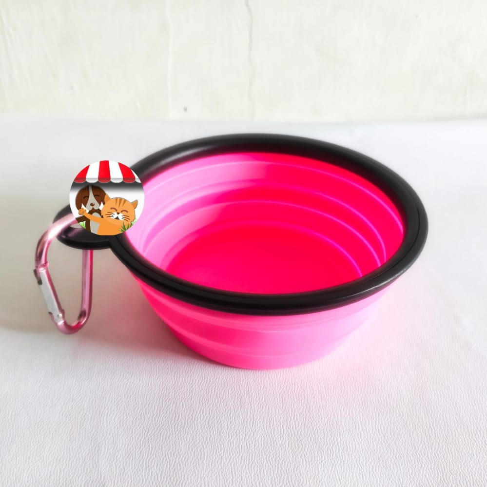 Tempat Makan Minum Hewan Portable Travel Outdoor Mangkok Anjing Kucing