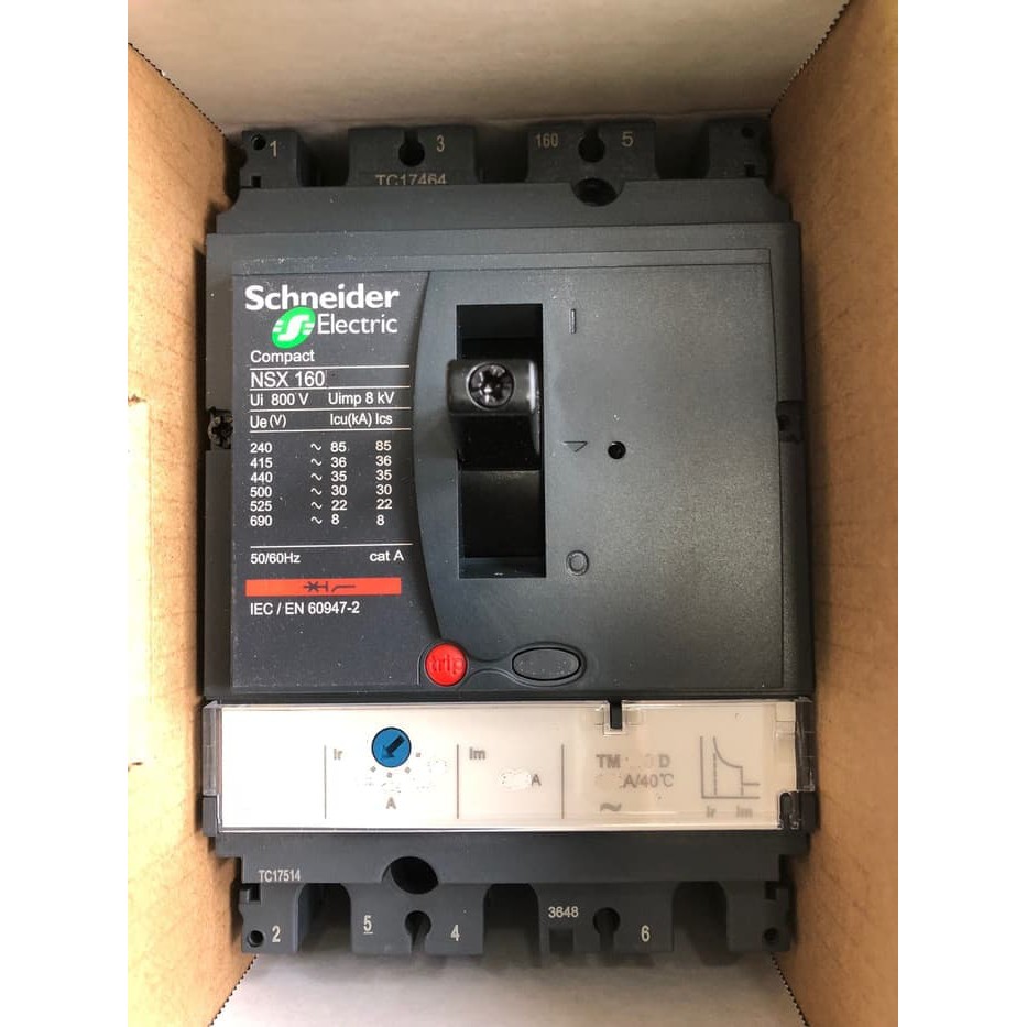 SCHNEIDER MCCB 70KA NSX160H 3P 160A TMD LV430670