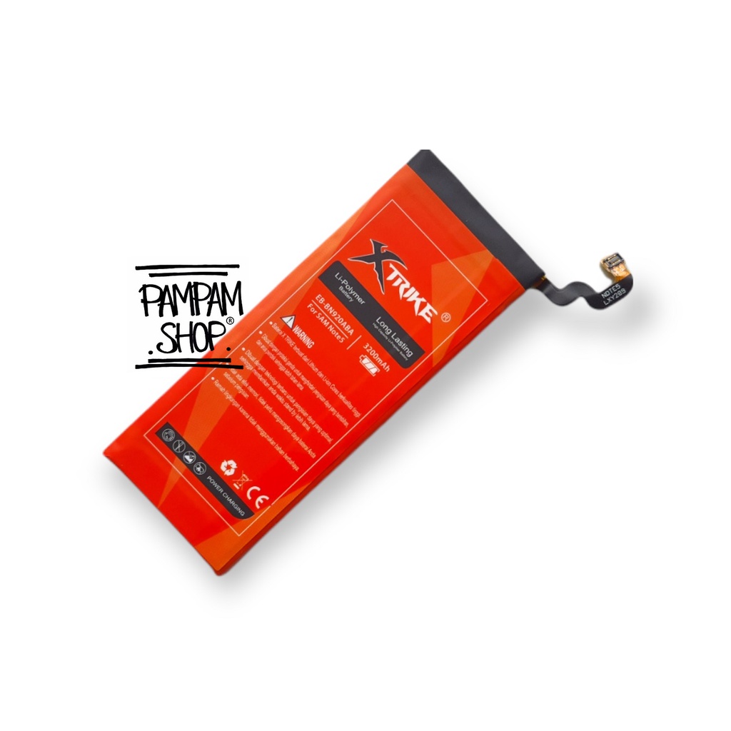 Baterai XTRIKE Double Power Original Samsung Galaxy Note 5 N920 N9200 Batre Batrai Battery Ori Handphone HP