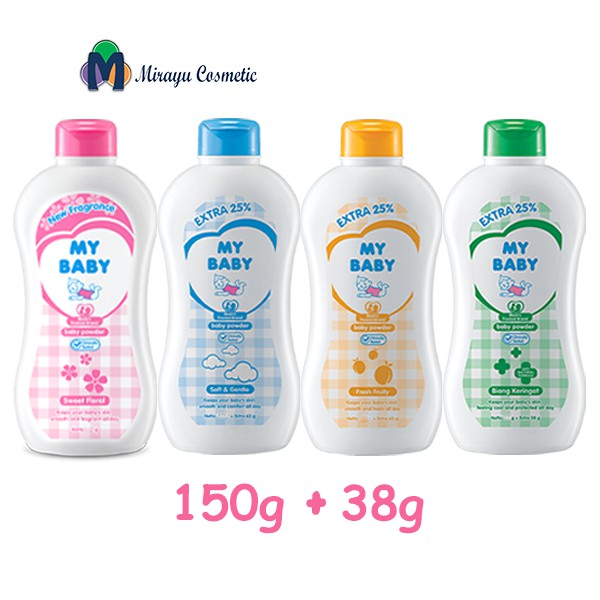 My Baby Powder Bedak Bayi 150 G Extra 38 G