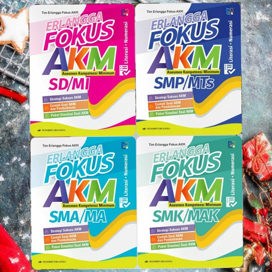 BUKU SOAL UJIAN SUKSES AKM UN NASIONAL SD SMP SMA SMK 2022 ERLANGGA