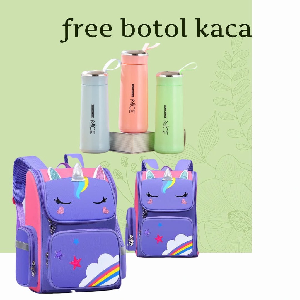 [GRATIS ONGKIR] Tas ransel backpack karakter Unicorn/Batman ransel anak Sekolah Paud Tk SD perempuan/Laki laki Import