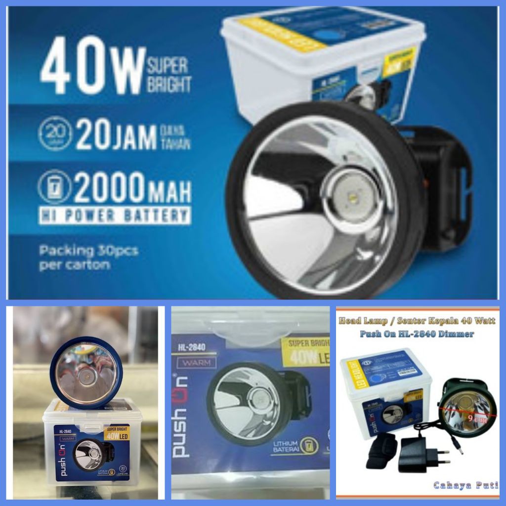 HARGA PABRIK  SENTER PUSH ON 2840 40 WATT