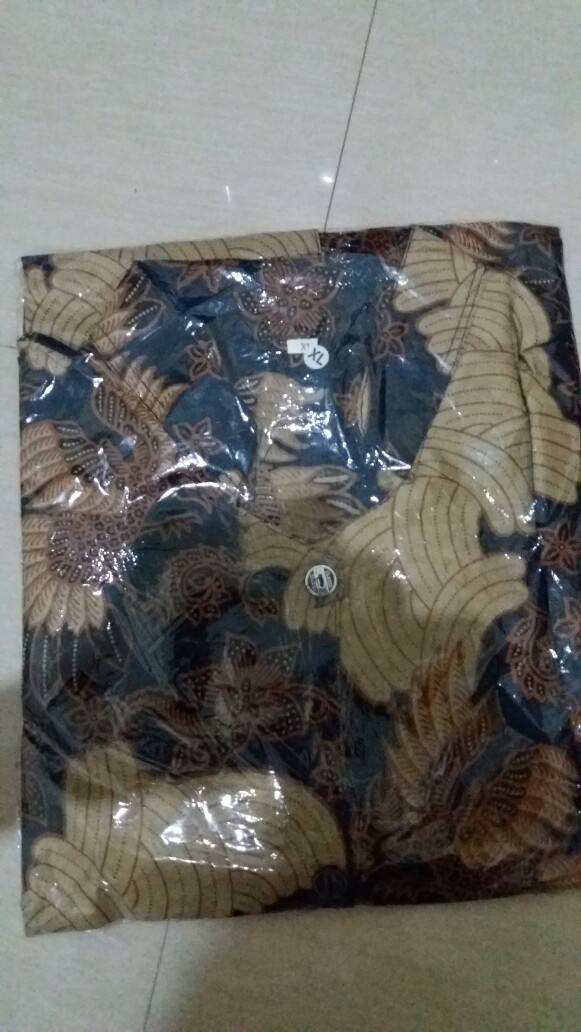 Bisa Pisah Couple Atasan Blus Batik Wanita Modern Halus Dolby Kombinasi Brokat Polos