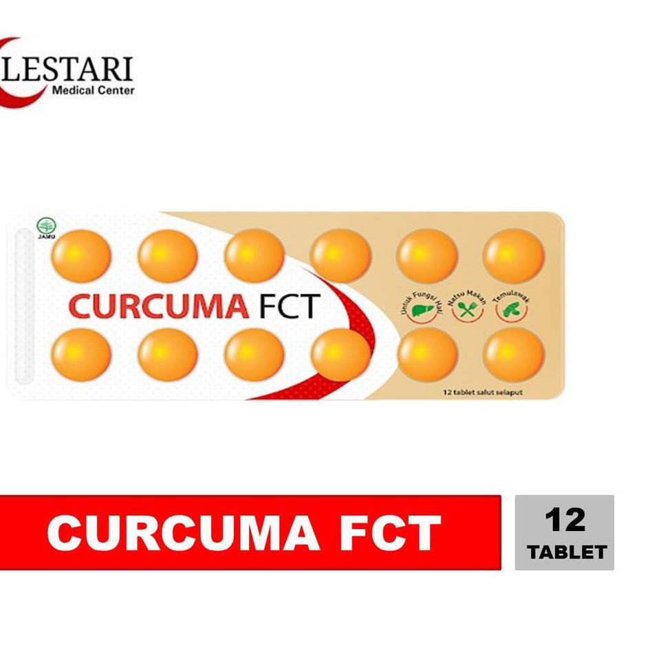 [Terlaris Today] Curcuma FCT [ Strip / 12 tablet] Suplemen Penambah Nafsu Makan //