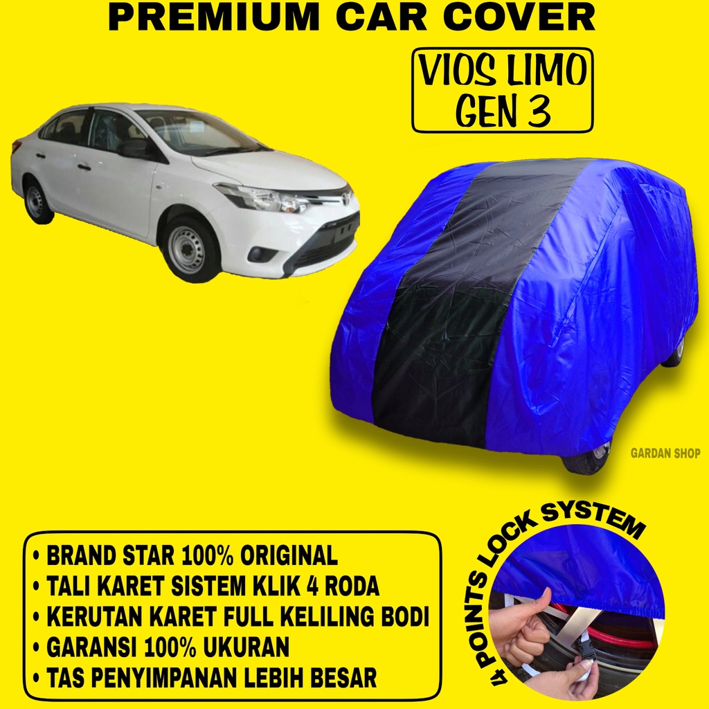 Body Cover VIOS LIMO GEN 3 BIRU HITAM Penutup Bodi Mobil Vios Limo Gen 3 Waterproof PREMIUM