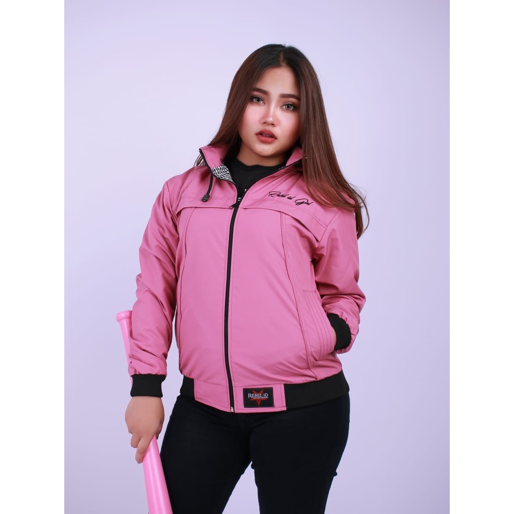 Jaket cewe casual jaket bomber