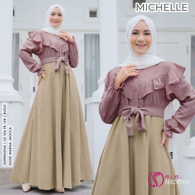 Gamis Remaja Wanita Kekinian Model Kekinian Gamis Syar'i asdf Terbaru 2021 Lebaran Bahan WOLYCRAPE