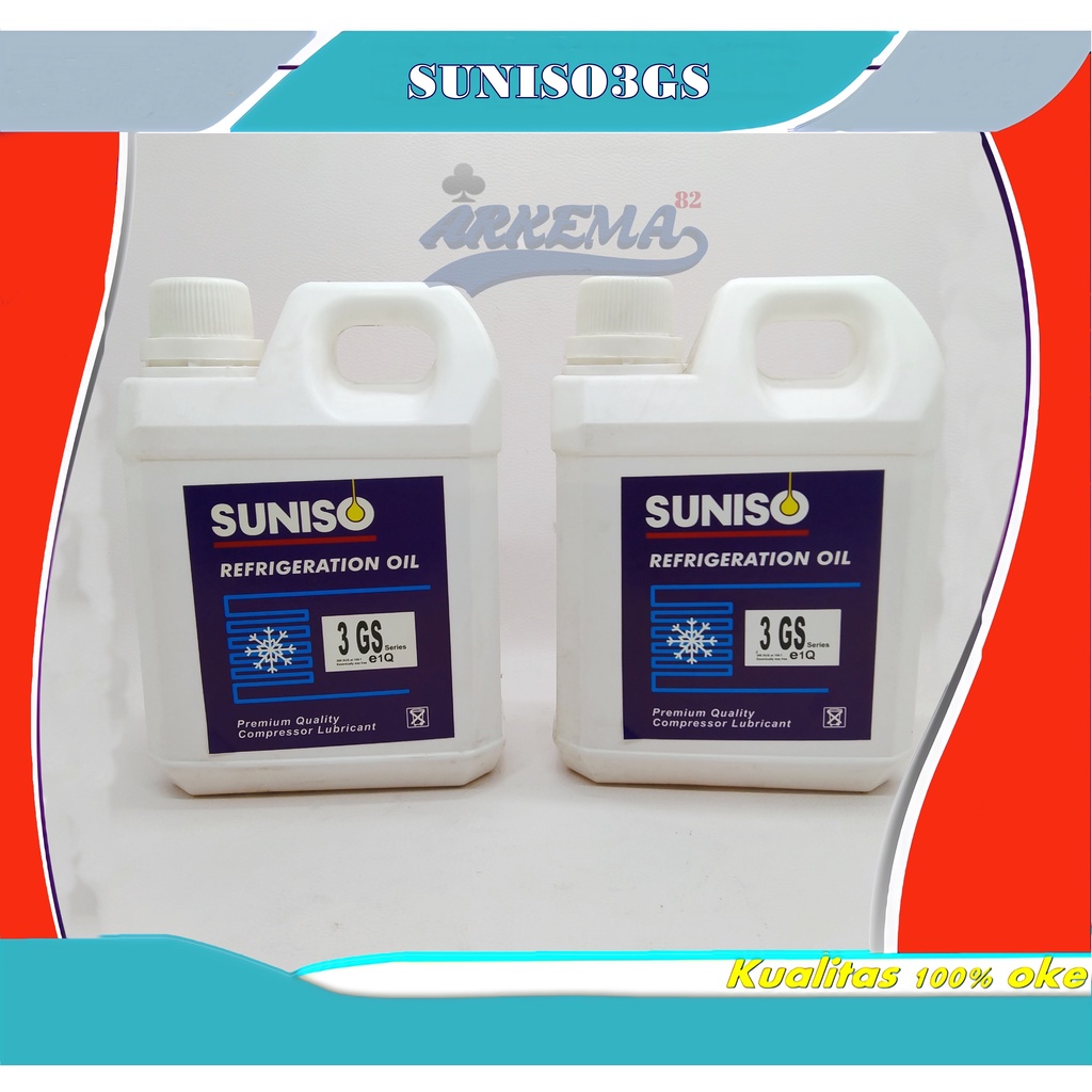 OIL SUNISO 3GS DAN 4 GS DERIGEN 1LITER KOMPRESSOR AC | OLI COMPRESSOR AC 1 LITER