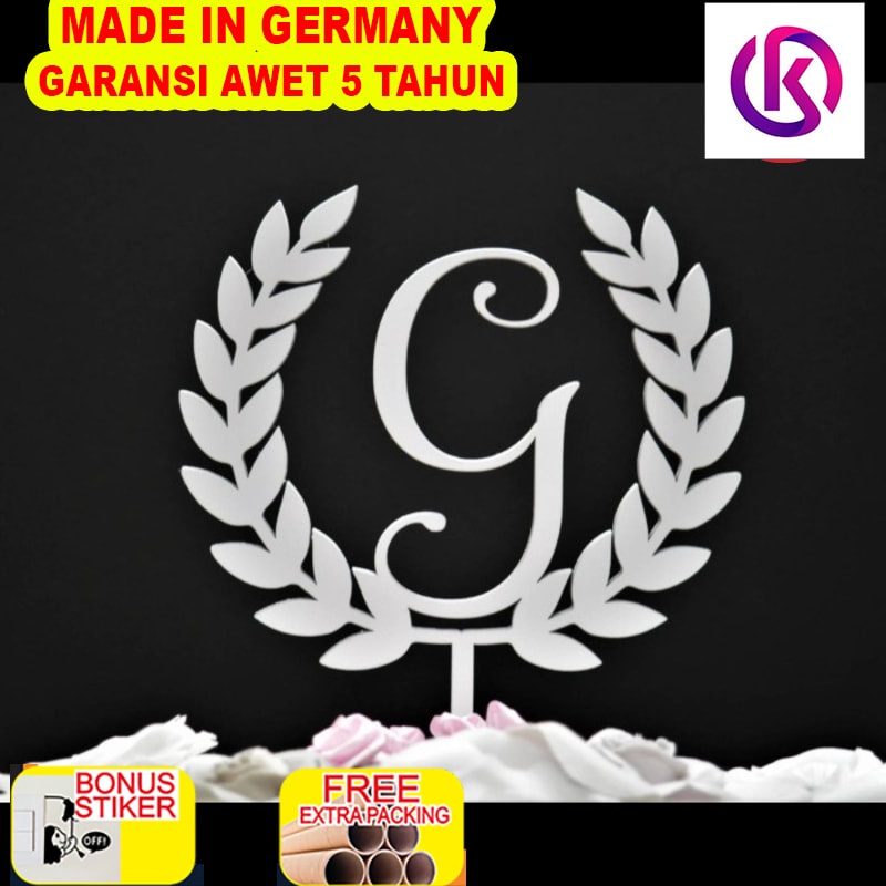 

Terlaris Custom Topper Inisial | Topper Akrilik | Cake Topper Hiasan Kue - 10cm