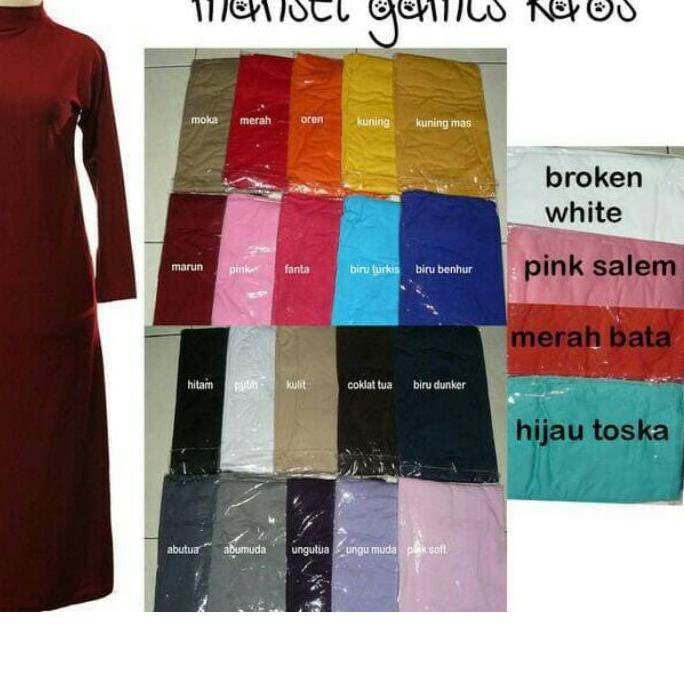 ❃ Manset Gamis Bahan Kaos Standar Dan Jumbo ✥