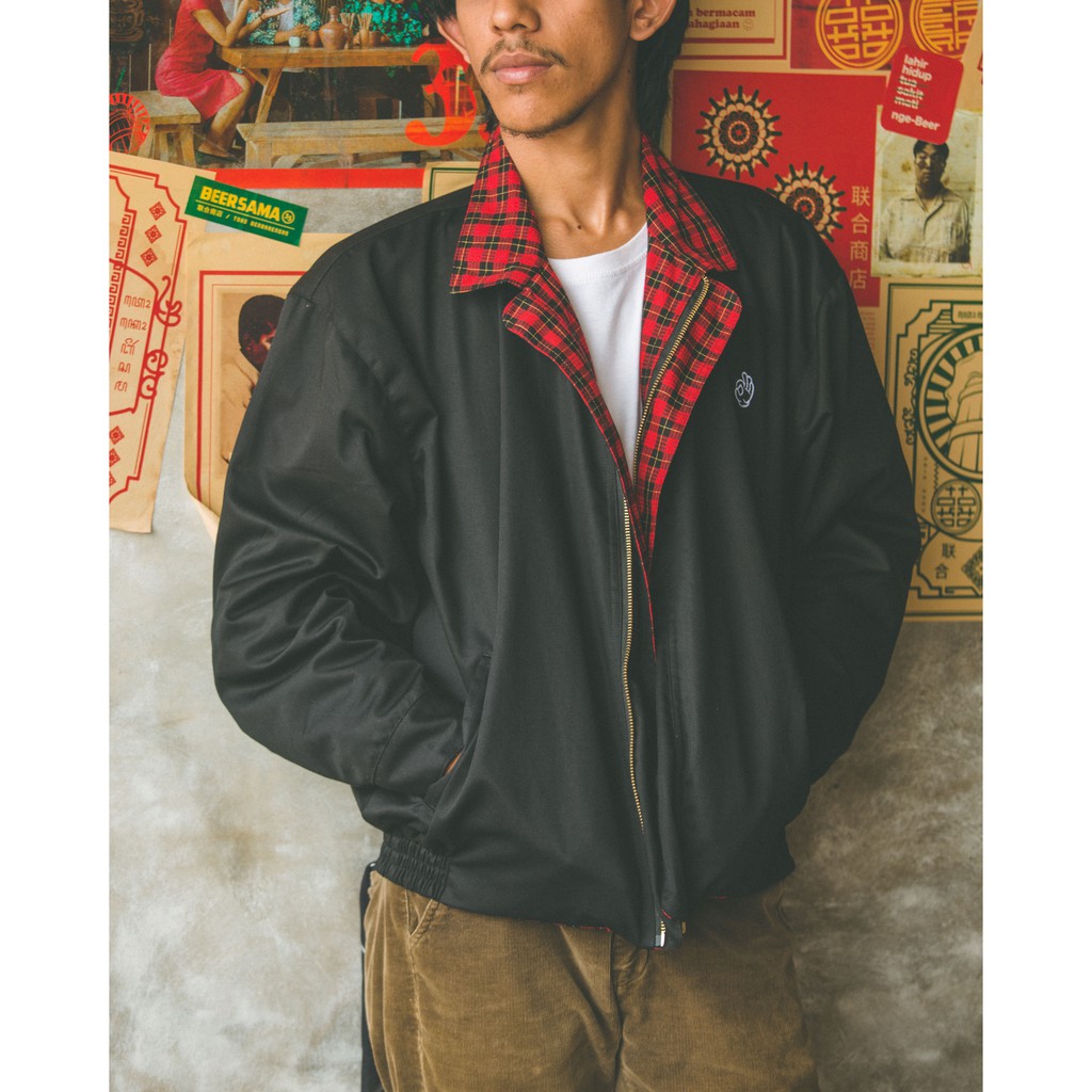 Imokey Rodney Black: Reversible Harrington Jacket