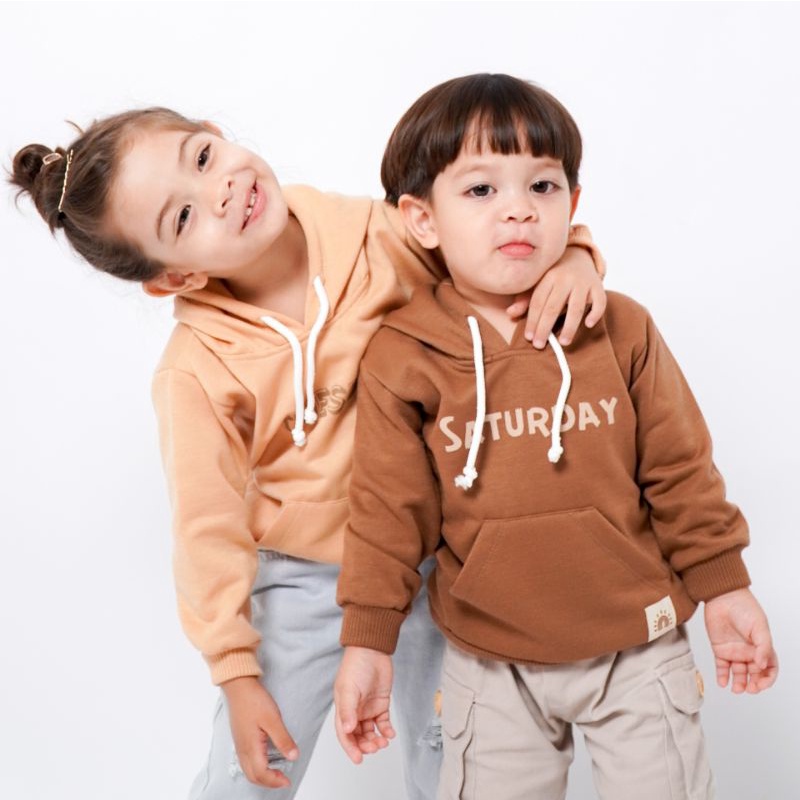 HOODIE DAYS ANAK - Promo 10.10 Hoodie Anak Jaket Bayi Sweater Cowok Cewek Daily BajuHangat Fleece Murah 1-6 Thn