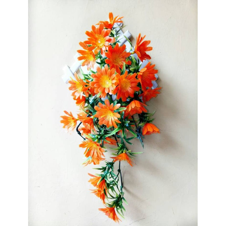 Unik Bunga Dinding Plastik/Bunga Plastik/Bunga Artificial/Bunga Hiasan Murah