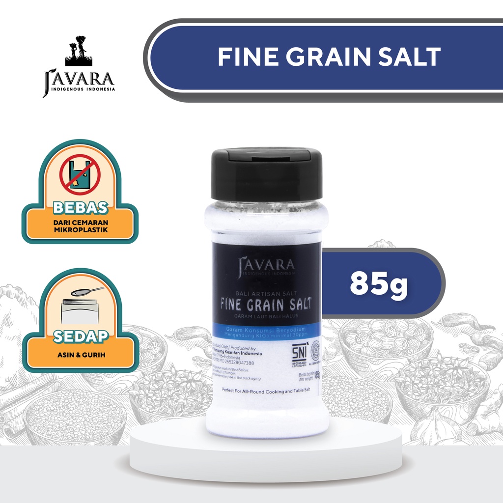 

Garam Butiran Halus Javara | Javara Fine Grain Salt