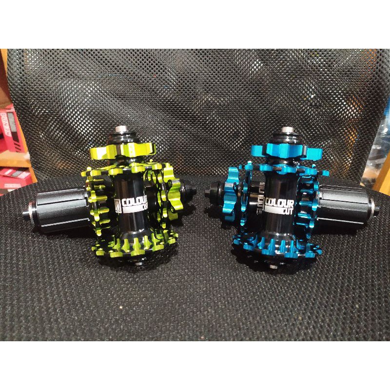 HUB freehub NAUTILUS 28 HOLE DISK BRAKE 6 BEARING DEPAN PANJANG 100MM BELAKANG PANJANG 135MM