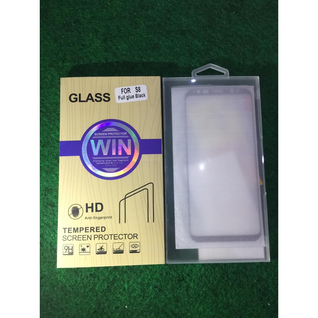 Tempered Glass WIN 5D Samsung S8 Full Glue Full Cover Curve The Best