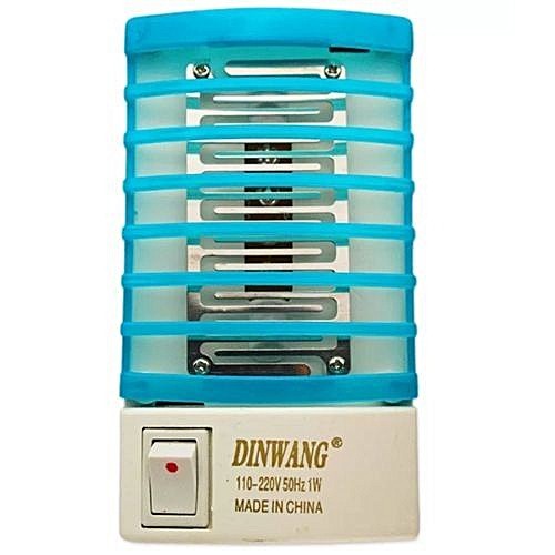 lampu tidur anti Nyamuk Dinwang DW-777 Electronic Mosquito Killer/Mini Night Lamp - Blue