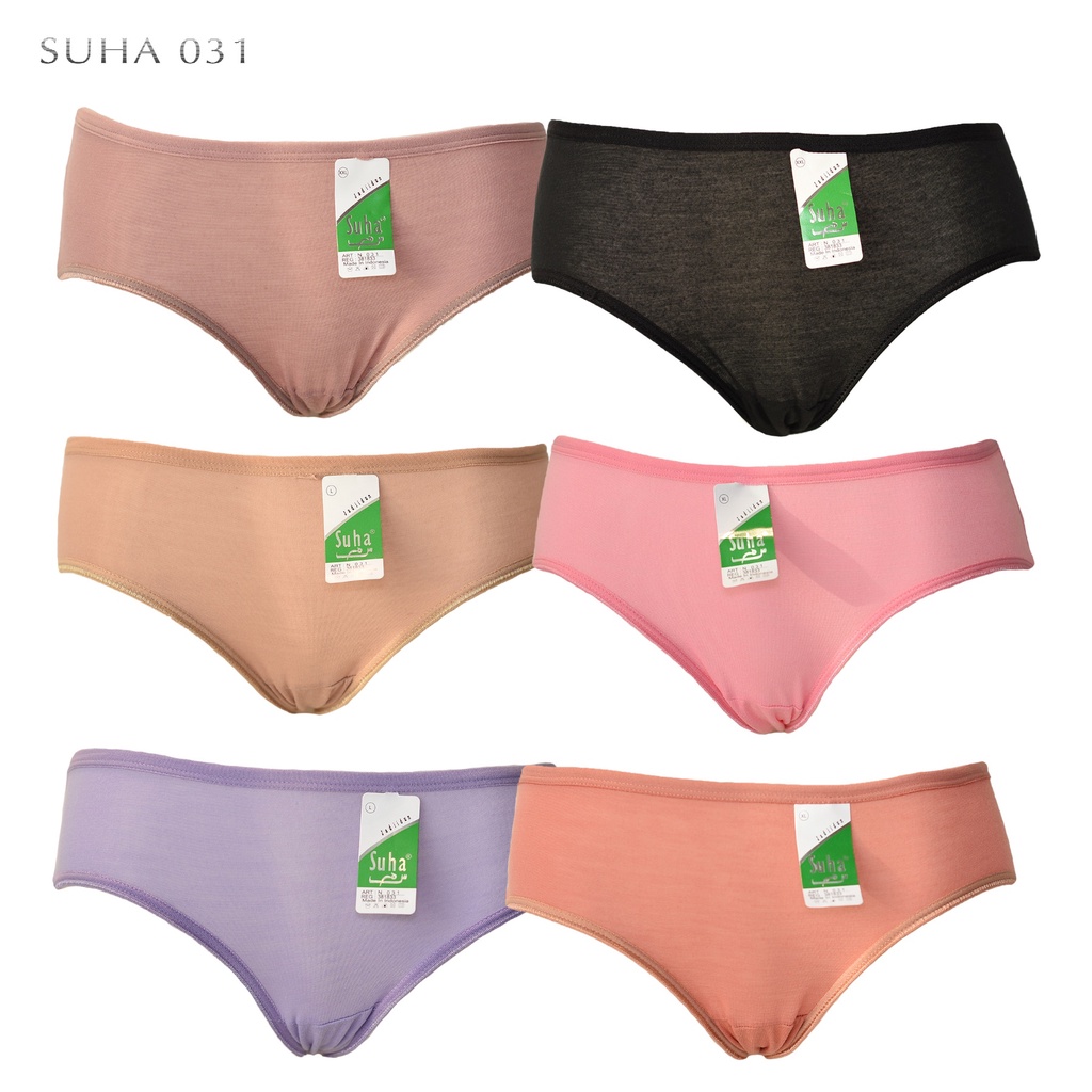 ( 12 Pcs ) Celana Dalam Wanita SUHA 031 CD Perempuan Dewasa Lusinan Grosir