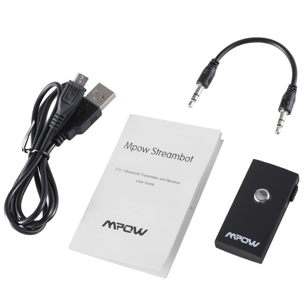 MPOW MBT3 Streambot 2 in 1 Transmitter Receiver Wireless Bluetooth Adapter