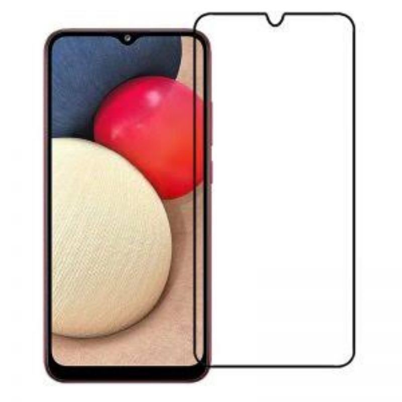 Tempered Glass Samsung A02/ A02S/ A12 Full Cover Screen