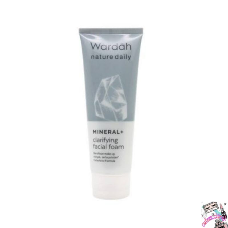 ☃Cutezz_Ching1☃Wardah Nature Daily Mineral+Clarifying Facial Foam 60ml