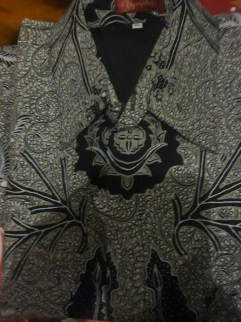 Damarlangit Lawasan Kemeja Batik Pria Full Furing Katun Sragenan