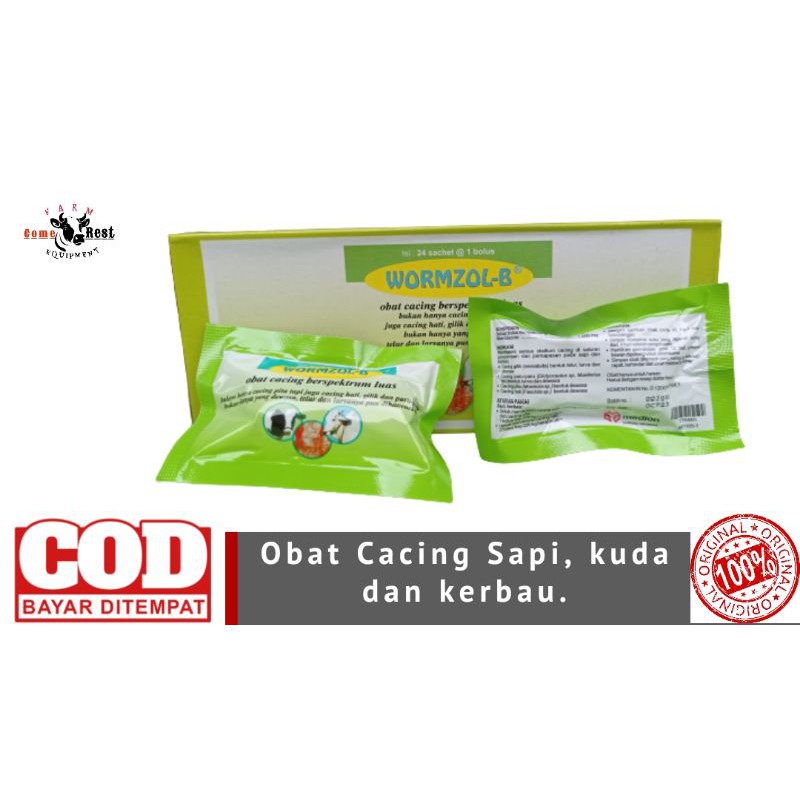 Wormzol B-Obat Cacing Sapi kerbau kuda