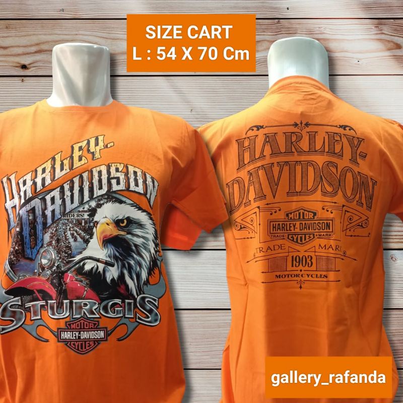 kaos HarleyDavidson sturgis orange