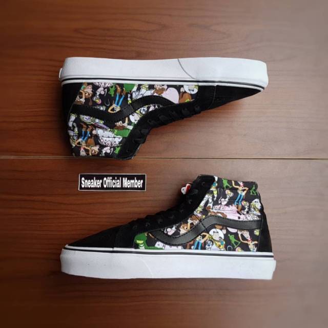 Sepatu Vans x Disney Pixar Toy Story Collection SK8 HI High All Characters BNIB Original Premium