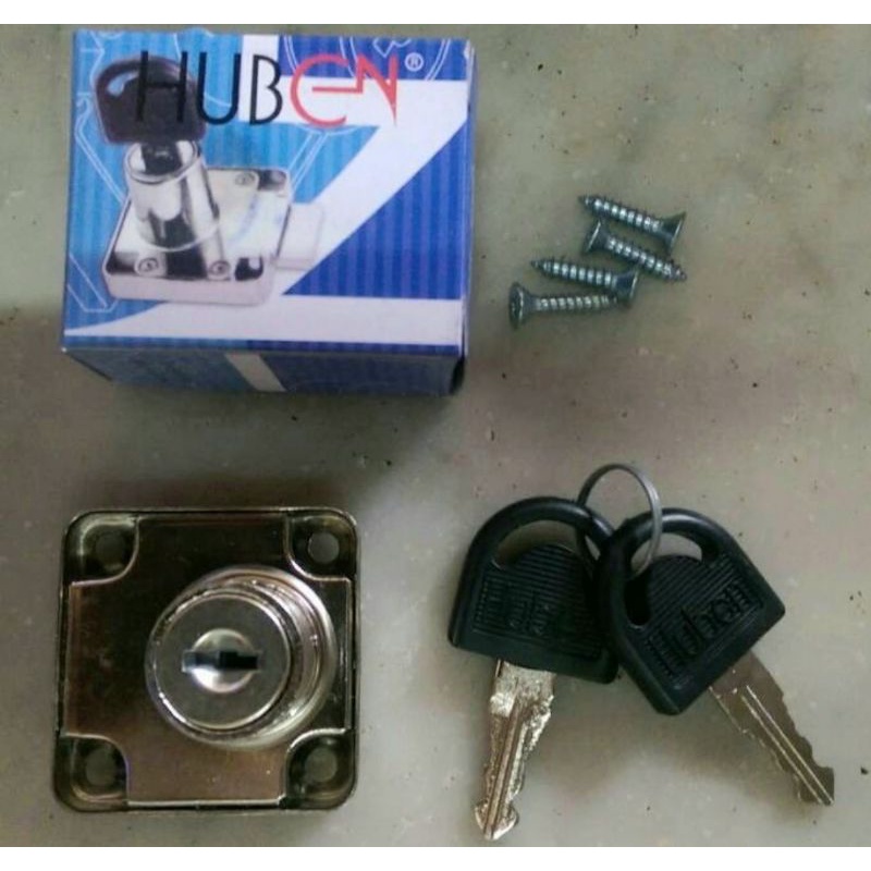 KUNCI LACI HUBEN/ KUNCI LEMARI HUBEN 22MM