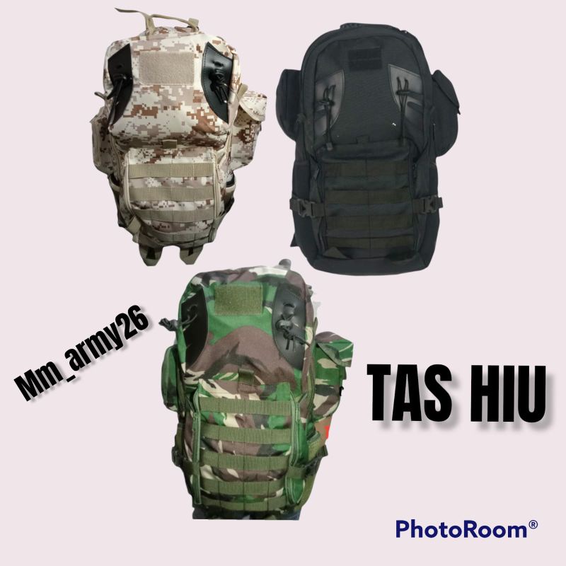 tas punggung pria / tas hiu /ransel pria/tas tni