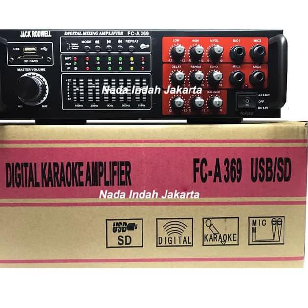❊ Power Amplifier JACK RODWELL FC A 369 USB bluetooth ➥