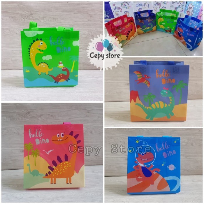 

NEW Tas Souvenir Ulang Tahun Anak / Goodie Bag / Tas Ultah Dinosaurus-S