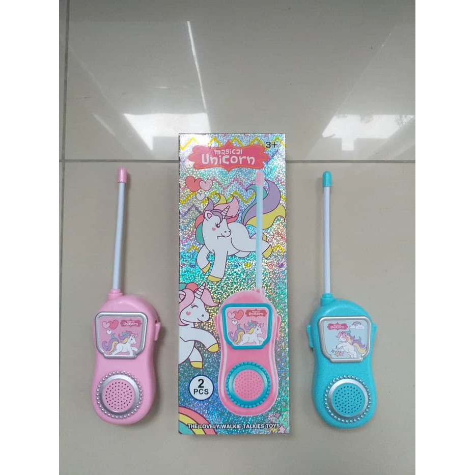 Magical Unicorn Walkie Talkie Mainan  WalkieTalkie HT 