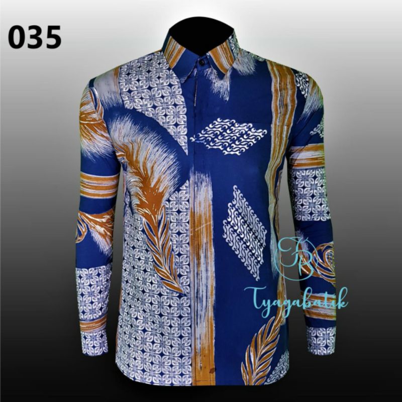 Kemeja Batik Slimfit Lapis Furing Premium 035 Tyaga Batik