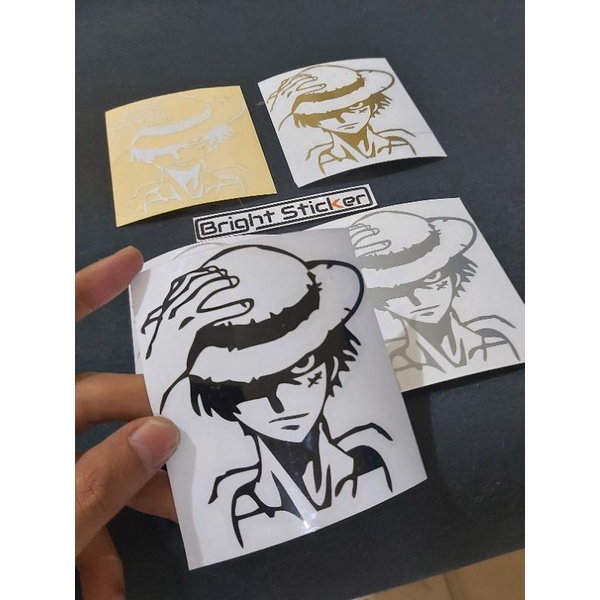 STICKER ONE PIECE STICKER MOBIL MOTOR LAPTOP CUTTING