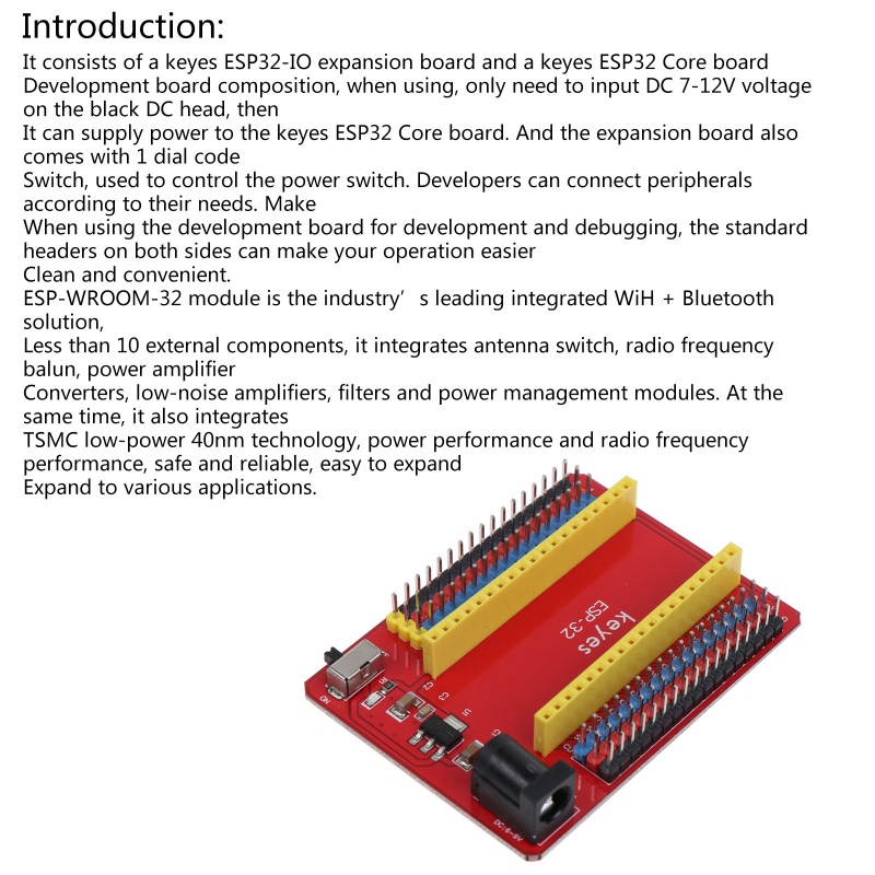 Btsg ESP32-IO Development Expansion Board ESP32 Core Adapter Board Untuk Elektronik