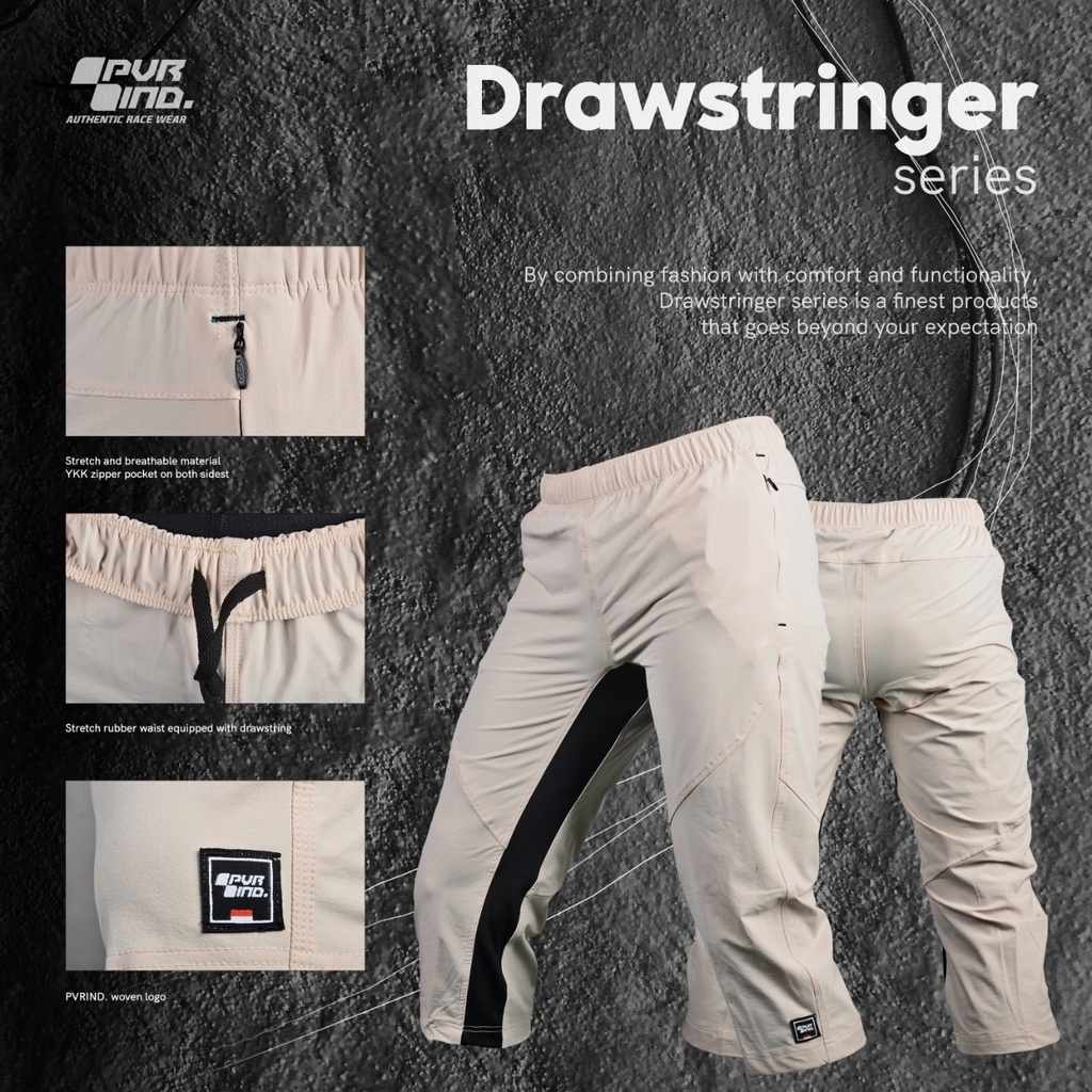 Celana Sepeda 3/4 PVR DRAWSTRINGER SERIES - Cycling pants gowes - Celana Sepeda