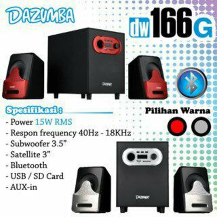 TbB[ SPEAKER BLUETOOTH DAZUMBA DW166G EXTRA BASS SYSTEM ]OnC