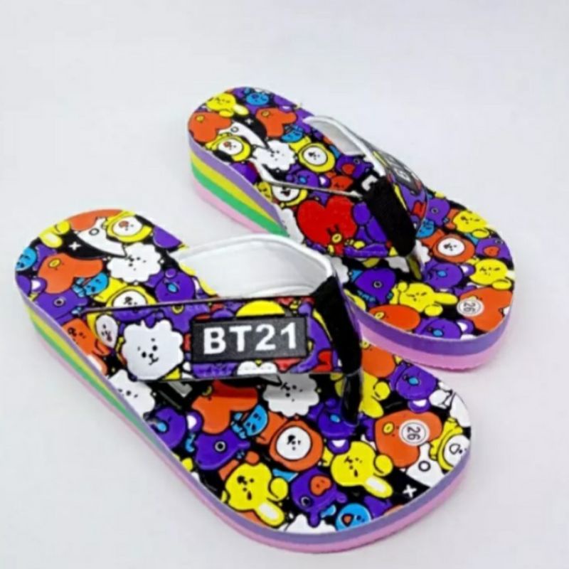 Arkn023 SandaL Wedges Anak BT21