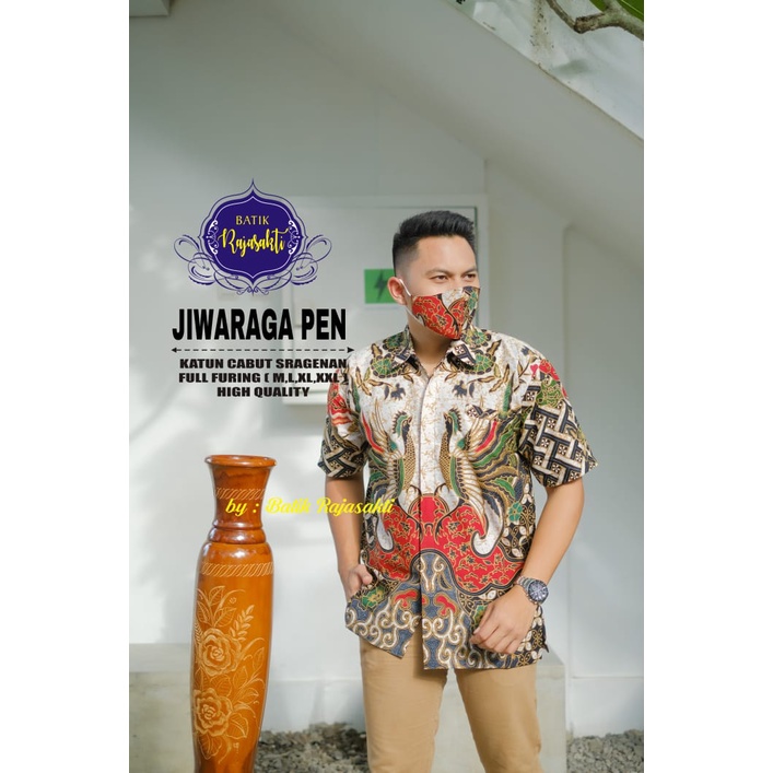 JIWARAGA RAJASAKTI KEMEJA BATIK SOLO PRIA LENGAN PENDEK PANJANG LAPIS FURING ATASAN PREMIUM MODERN KATUN HALUS ALBIRRU JIWAMUDA PEN BANGSAWAN DUO TRIPANGGA WISTARA NAVY BRAHMAKERTA RED AYAM BEKISAR SUMBODRO PRANADIPA MANIS 2 WIKRAMASAKTI 3 DEVADEVA 2