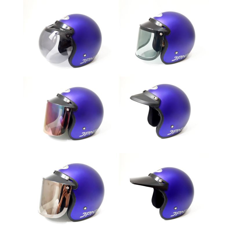 Helm Jpn Bogo Reteo Biru Victory Doff