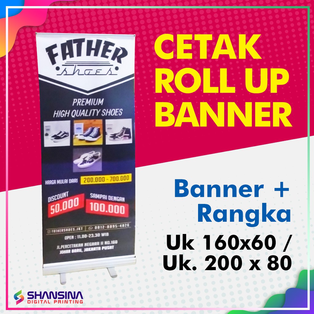 CETAK ROLL UP BANNER /  STANDING BANNER
