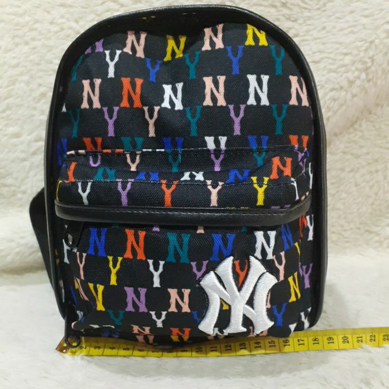 Tas Ransel Anak Second / Preloved / Major League BaseBall MLB Mini Hitam / Bekas.