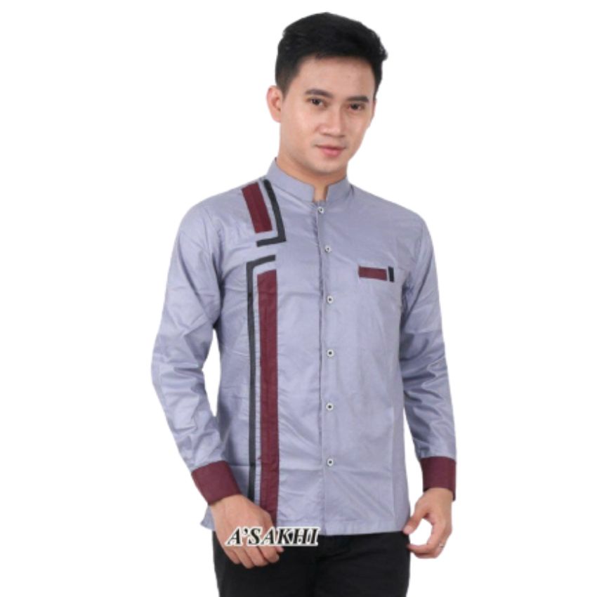 KOKO PUTIH LENGAN PANJANG KOKO EL RUMI TERLARIS BAJU KOKO WARNA PUTIH BAJU KOKO PRIA MODERN /KOKO LE