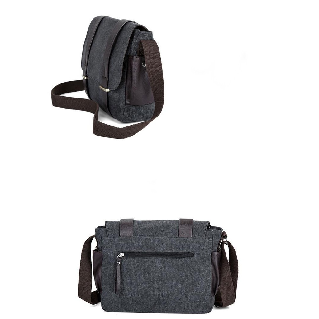 Tas Selempang Bahu Sling Bag Pria Messenger Bag Kanvas Pria Cowok Laki Laki