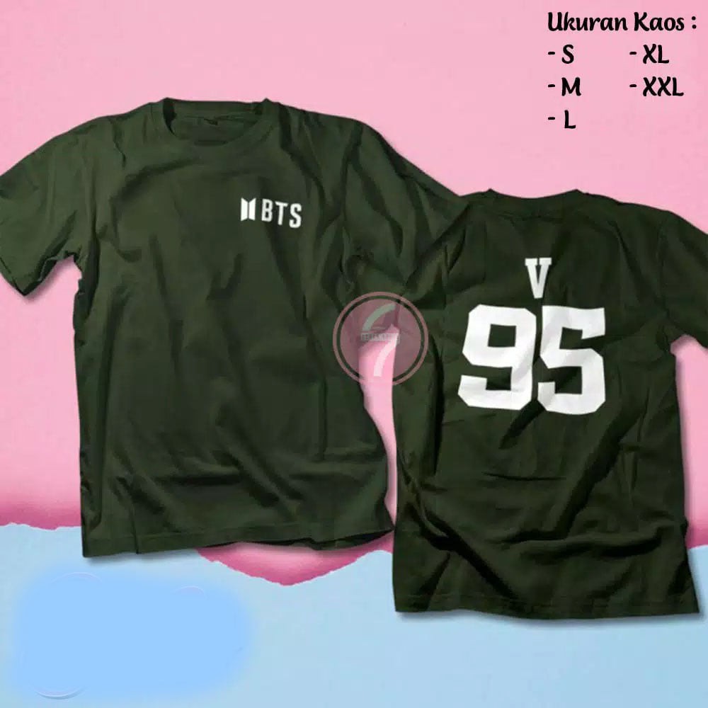 KAOS BTS MEMBER BT21 V 95 TAEHYUNG / Baju Korea Musik KPOP / Tshirt Distro Premium Eksklusif