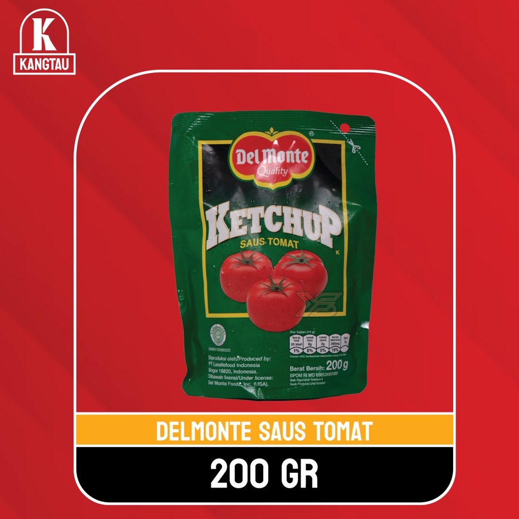 

Delmonte Sauce Tomat Sachet 8GR Dan 200GR